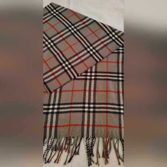 Plaid Fringe Winter Scarf Men's Women's Unisex - Picture 10 of 12